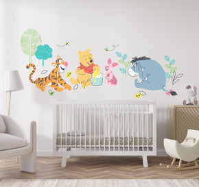 Winnie The Pooh Scene Wall Decal Wall Sticker Kids Room Wall Art WTP24