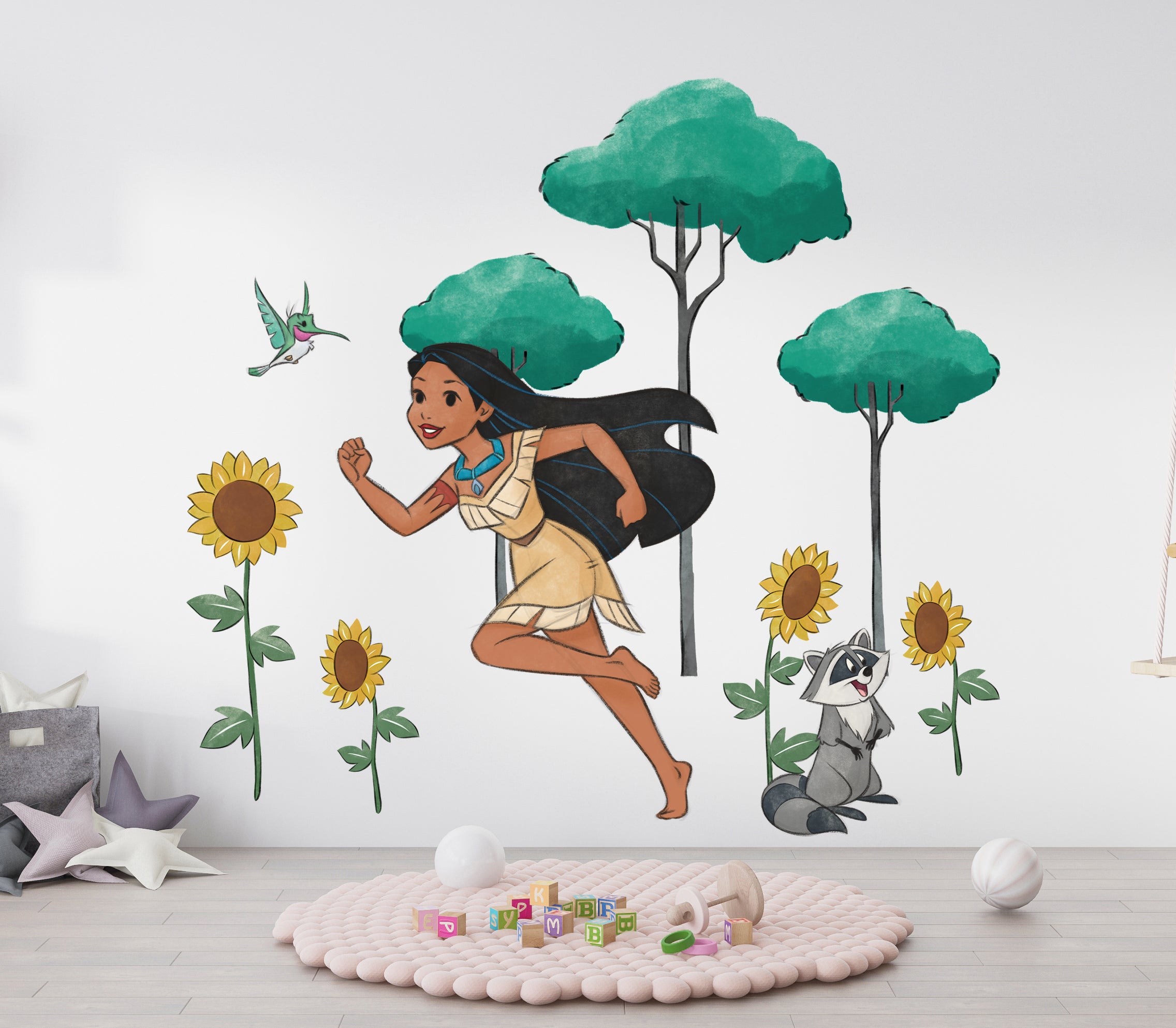 Pocahontas Disney Princess Scene Wall Decal Wall Sticker Kids Room Wall Art DSP35