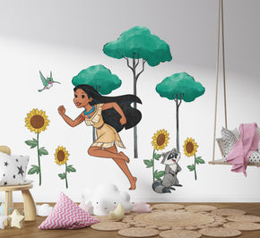 Pocahontas Disney Princess Scene Wall Decal Wall Sticker Kids Room Wall Art DSP35
