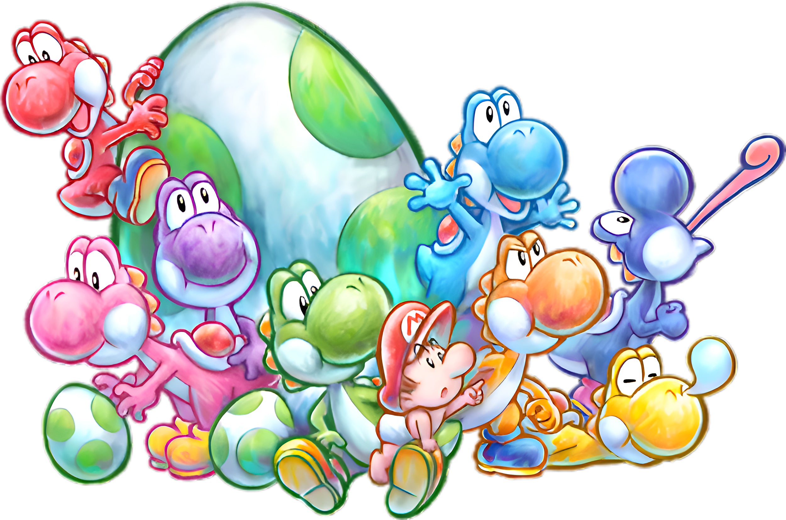 Yoshi's Island Wall Decal Wall Sticker Kids Room Art Super Mario SMR42