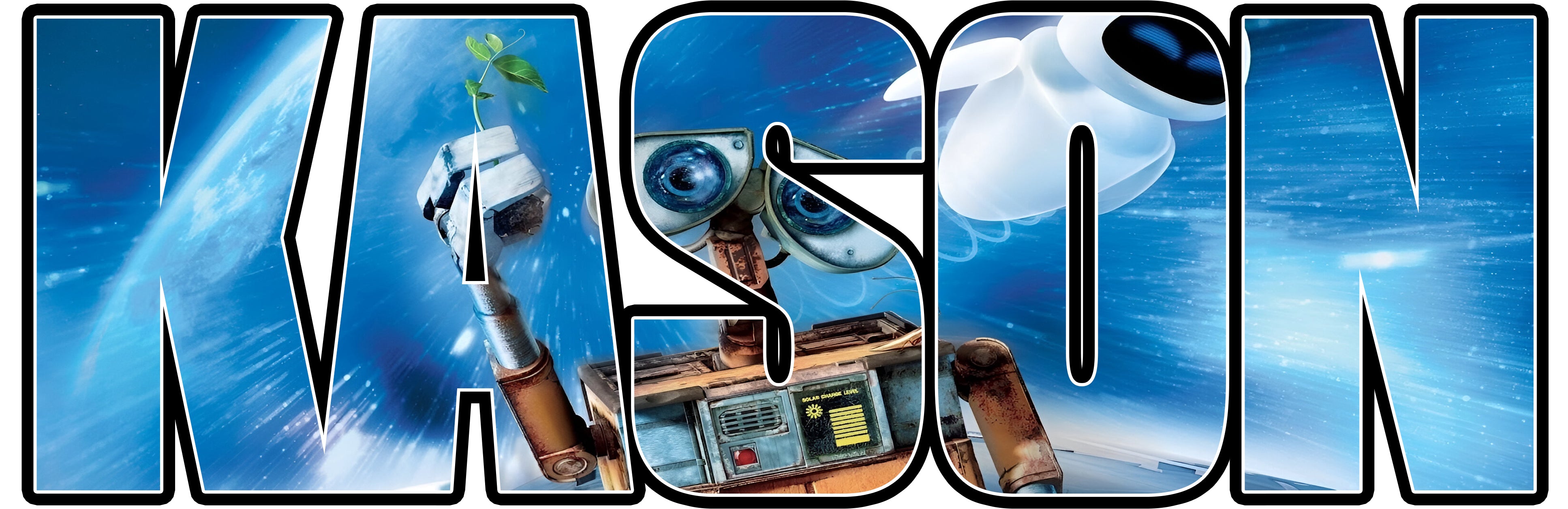 WALL-E Disney Personalized Name Wall Sticker Decal Custom Decor Art MMS24