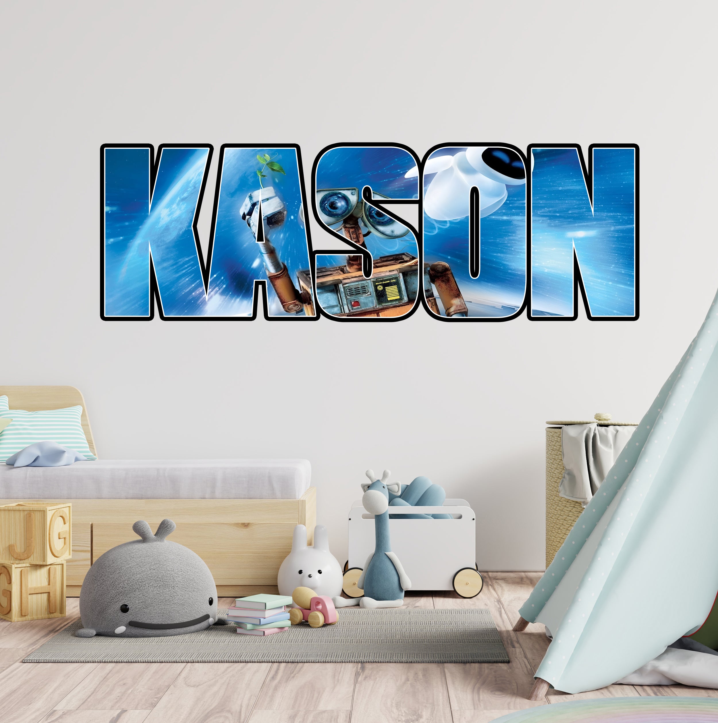 WALL-E Disney Personalized Name Wall Sticker Decal Custom Decor Art MMS24