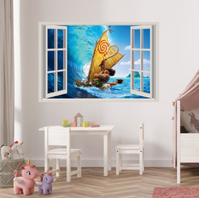 Moana 2 Disney Princess 3D Window Wall Decal Removable Sticker Art Decor Mural DSP23