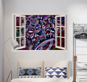 The Avengers Superheroes 3D Window Wall Sticker Decal Mural Decor Art AVG33