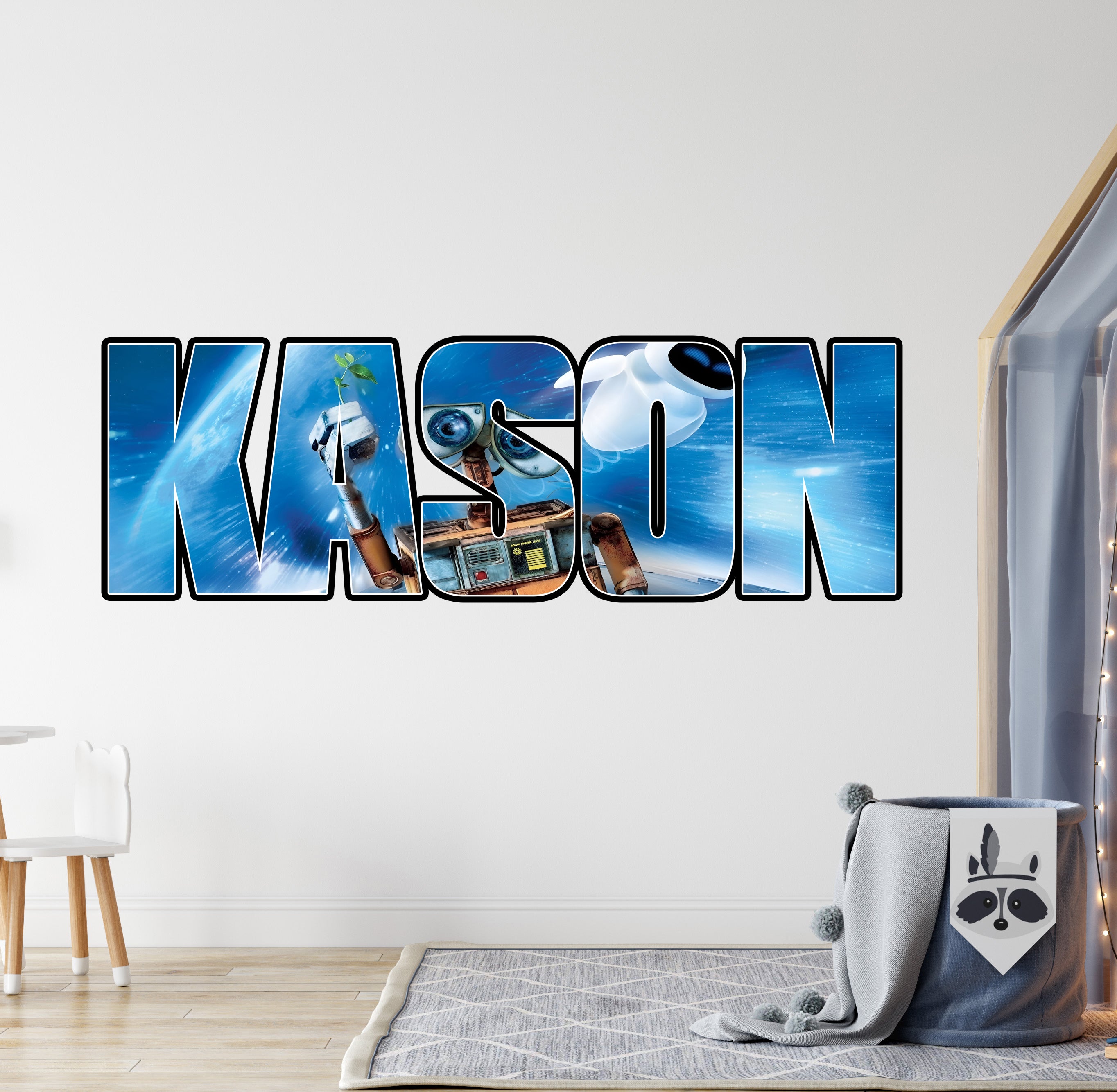 WALL-E Disney Personalized Name Wall Sticker Decal Custom Decor Art MMS24
