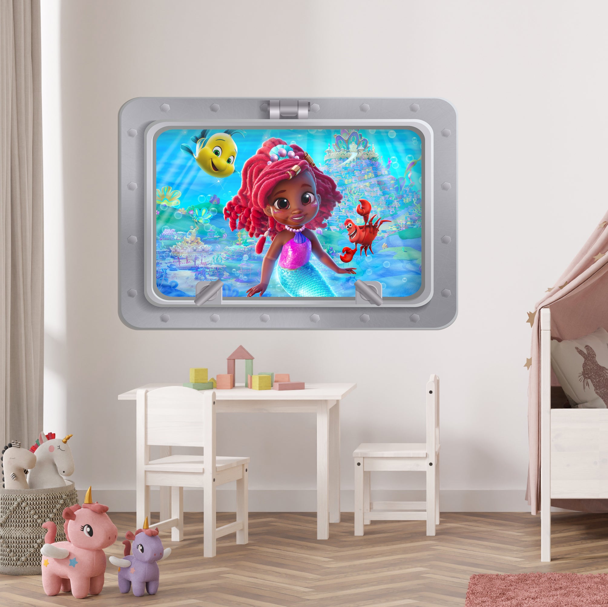 Ariel Disney Junior Princess Wall Decal Wall Sticker Kids Room Wall Art AR11