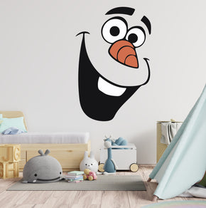 Olaf Face Frozen Disney Wall Decal Sticker Kids Room Art Mural FR08