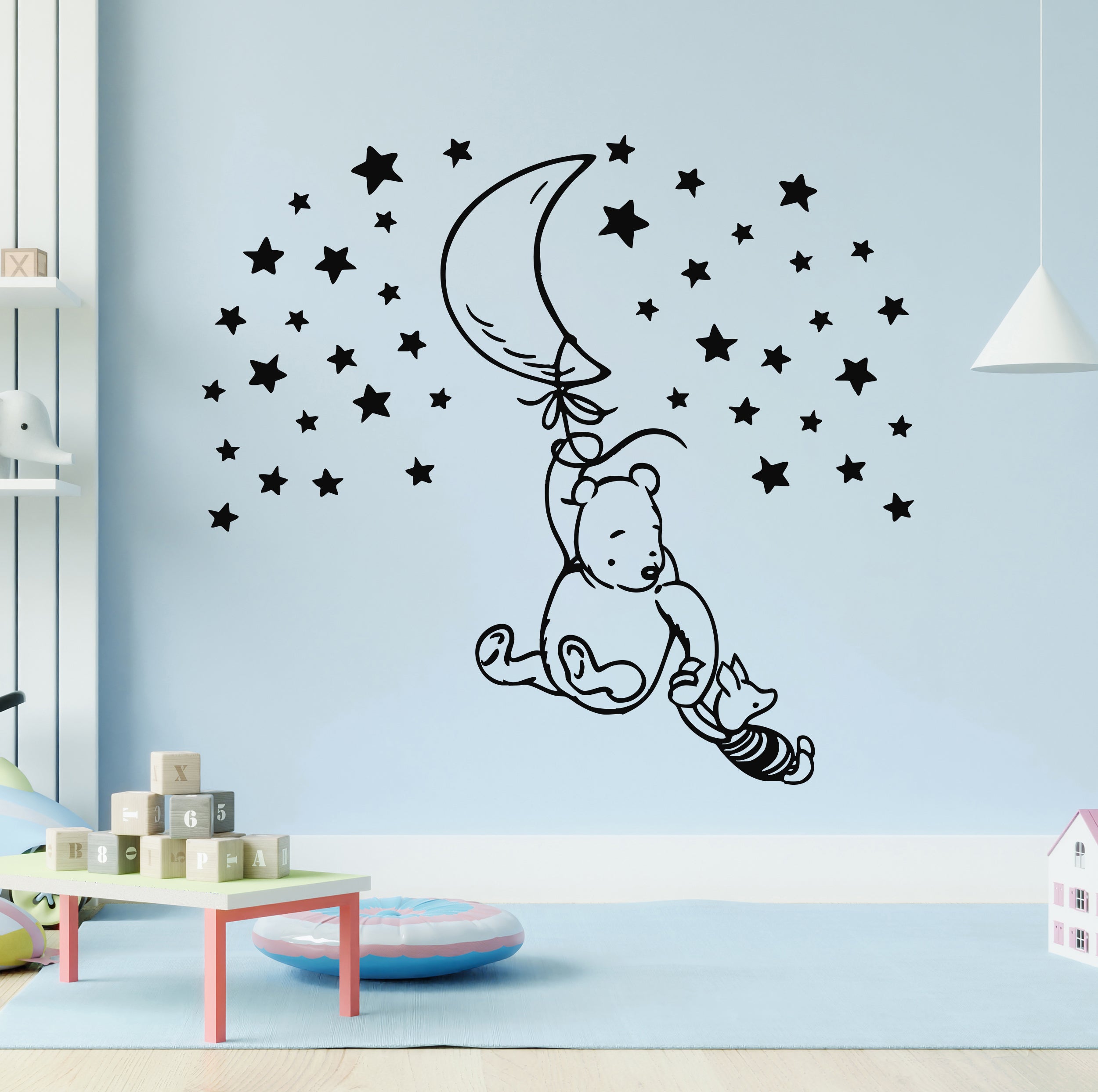 Winnie The Pooh Silhouette Wall Decal Sticker Kids Room Art Mural WTP27