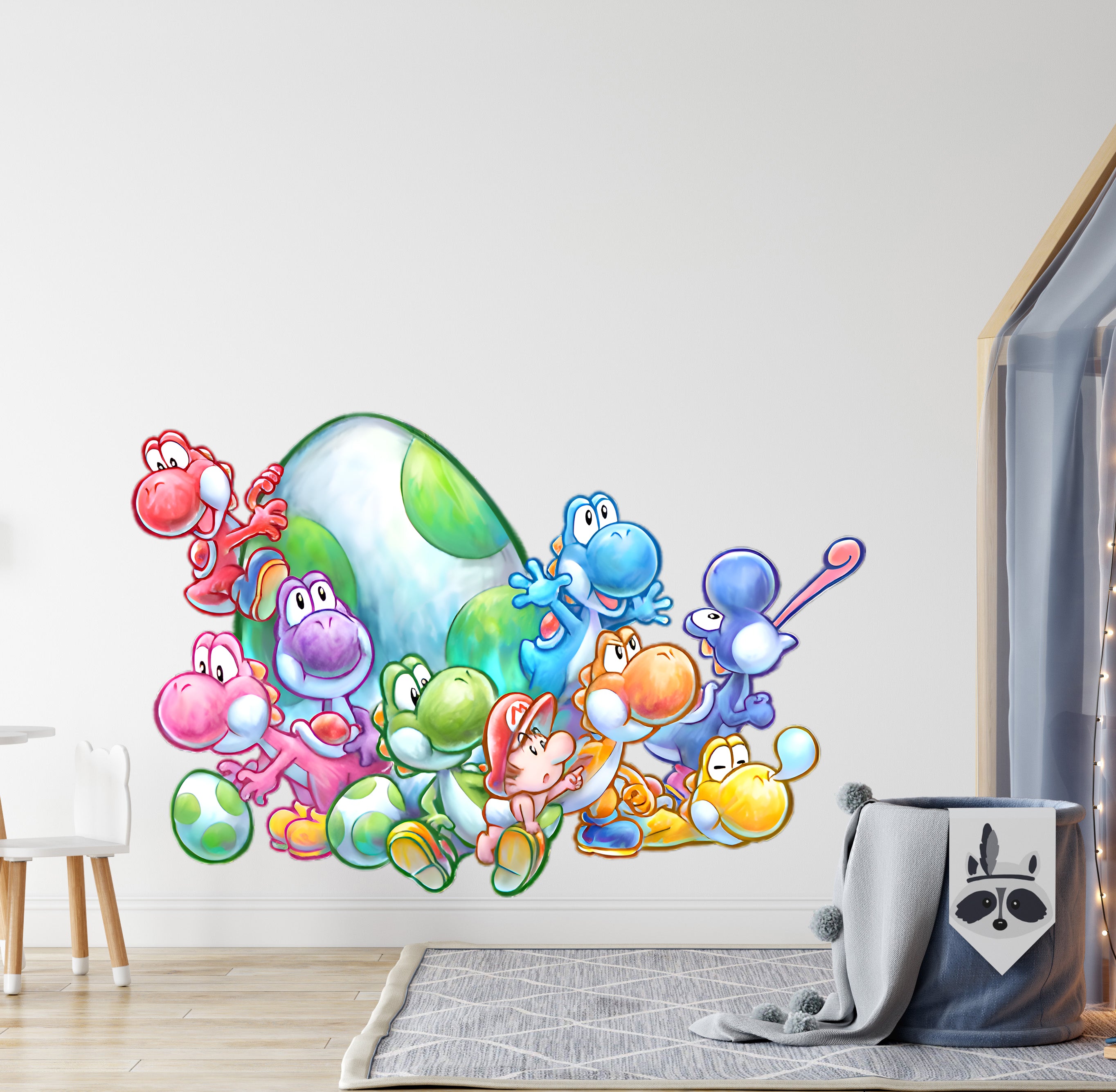 Yoshi's Island Wall Decal Wall Sticker Kids Room Art Super Mario SMR42