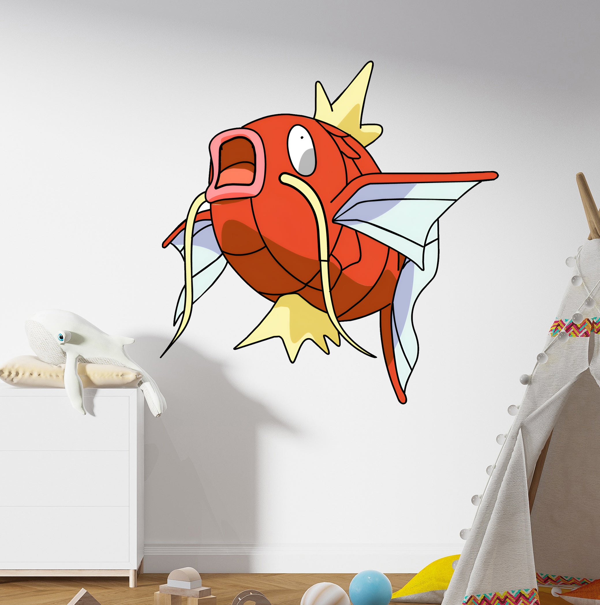 Magikarp Pokemon Wall Decal Removable Sticker Kids Room Decor Art PM01