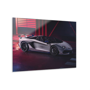 Lamborghini Aventador Sport Car Acrylic Glass Wall Art Print Wall Decor