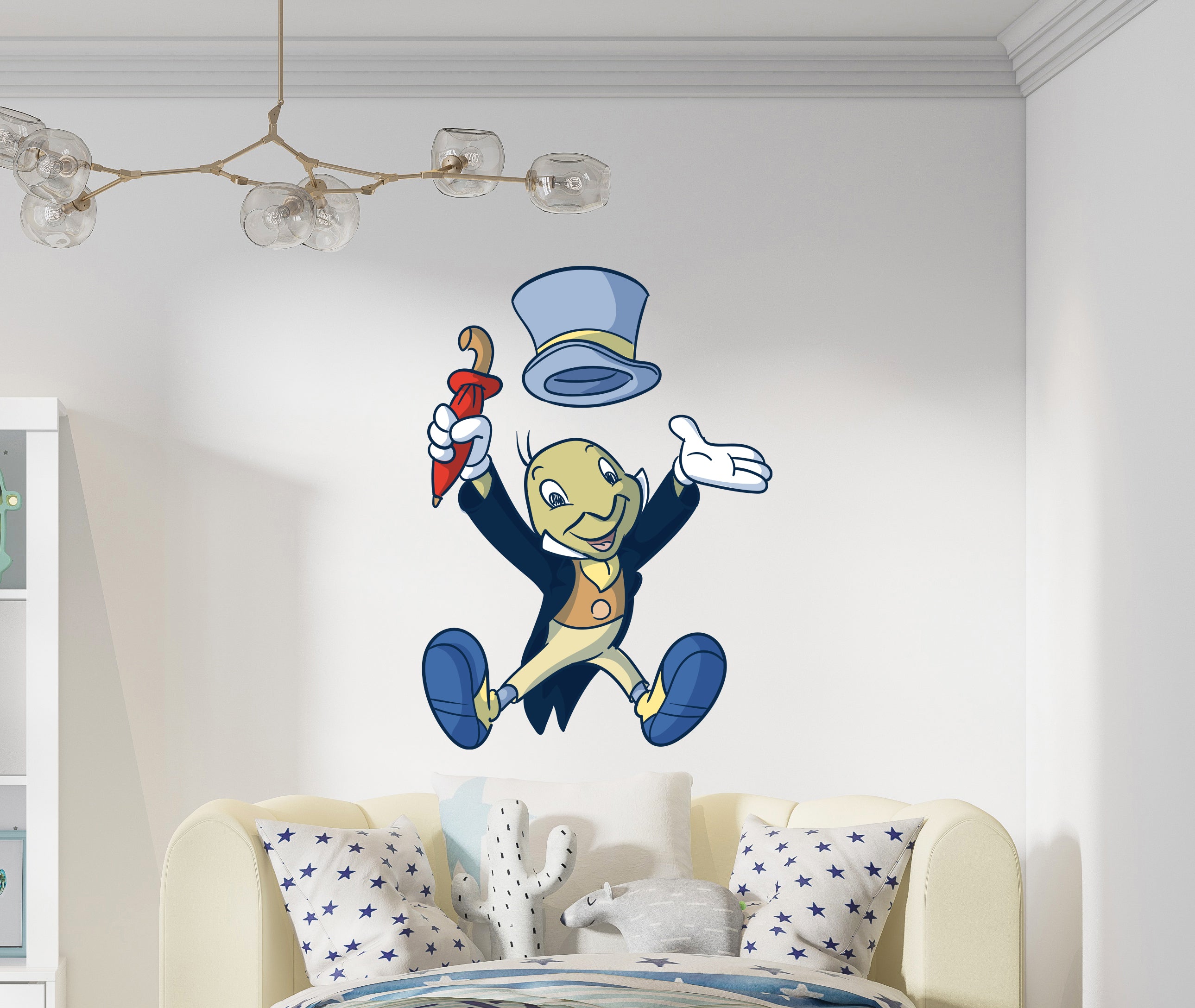 Jiminy Cricket Pinocchio Disney Wall Decal Sticker Kids Room Art Mural PCH02