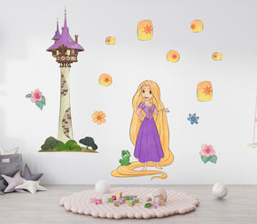 Rapunzel Disney Princess Scene Wall Decal Wall Sticker Kids Room Wall Art RAP07