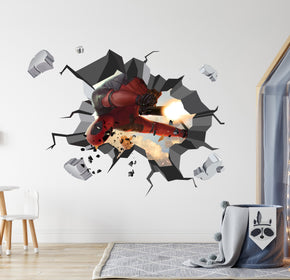 Deadpool Superhero 3D Explosion Effect Wall Sticker Decal Home Decor Mural Art DDP07