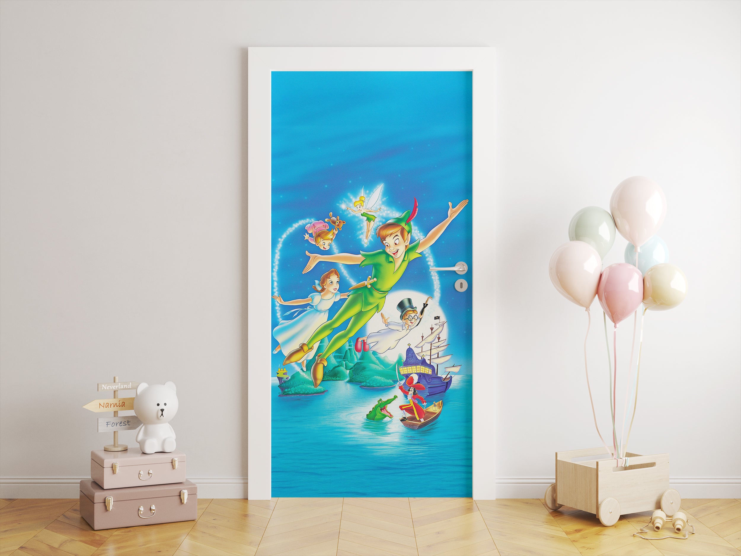 Peter Pan Disney DOOR Wallpaper Mural Decal Removable Sticker PDP03