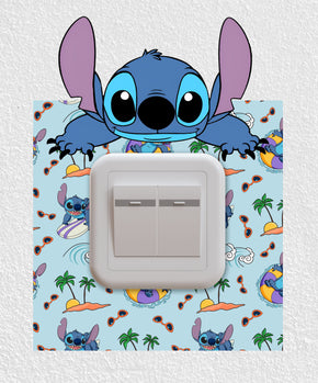 Stitch Lightswitch Surround Wall Decal Sticker Wall Art Kids Decor STCH14