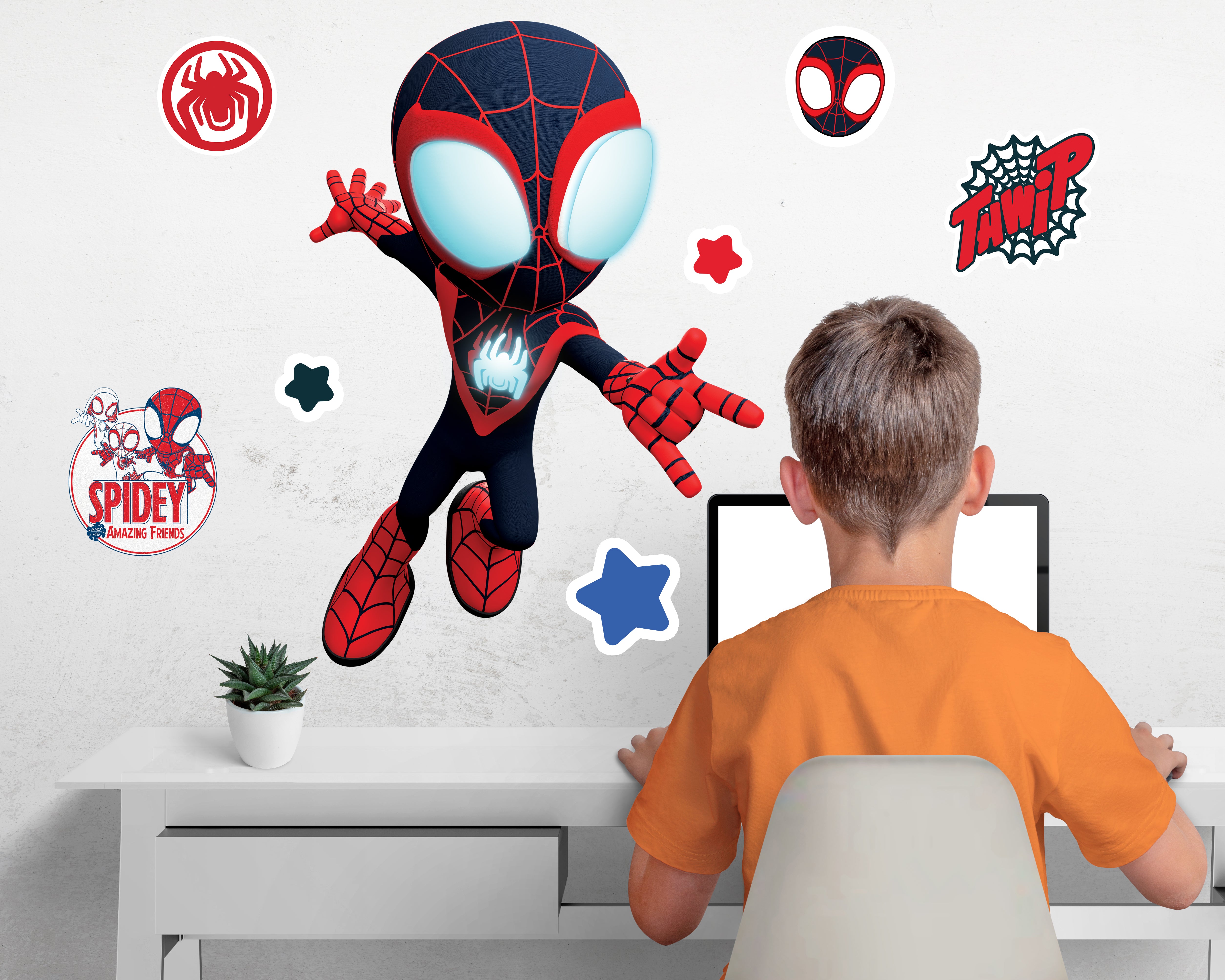 MILES MORALES Spidey And His Amazing Friends 3D Wall Sticker Decal Home Decor Wall Art