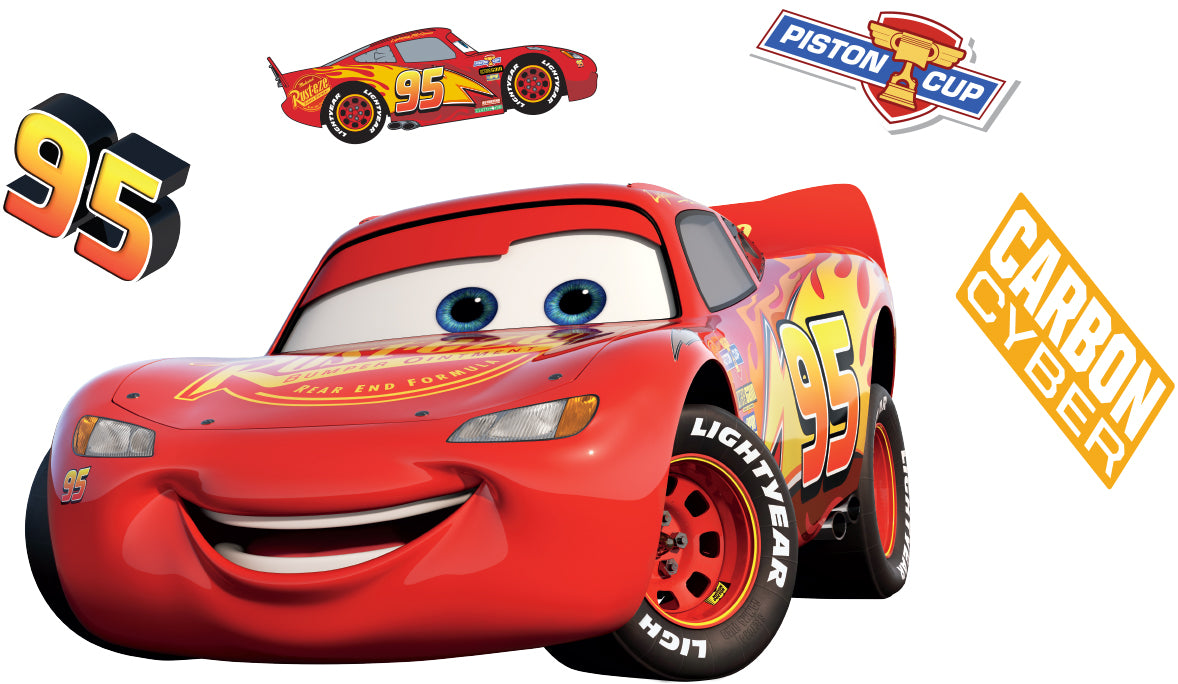 Lightning Mcqueen Cars Movie 3D Wall Sticker Decal Home Decor Wall Art