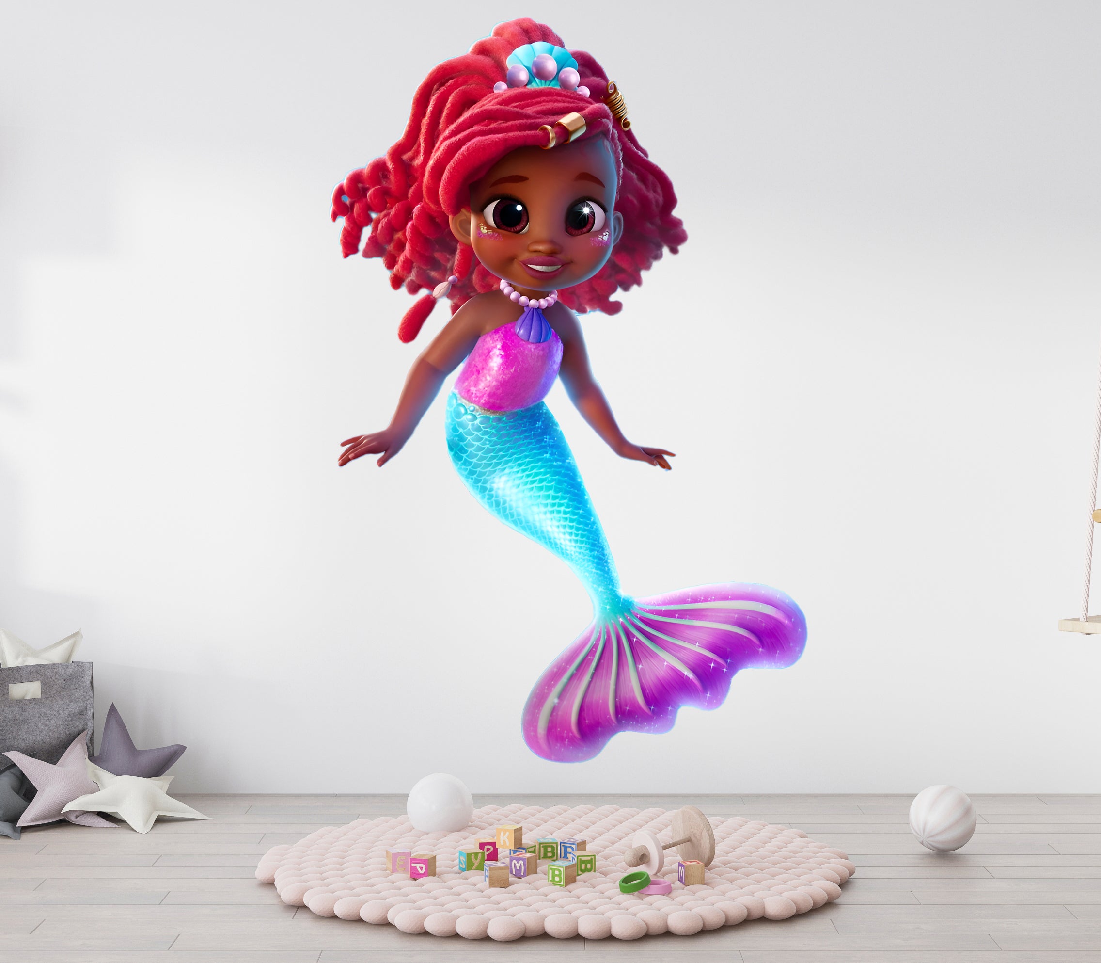 Ariel Disney Junior Princess Wall Decal Wall Sticker Kids Room Wall Art AR10