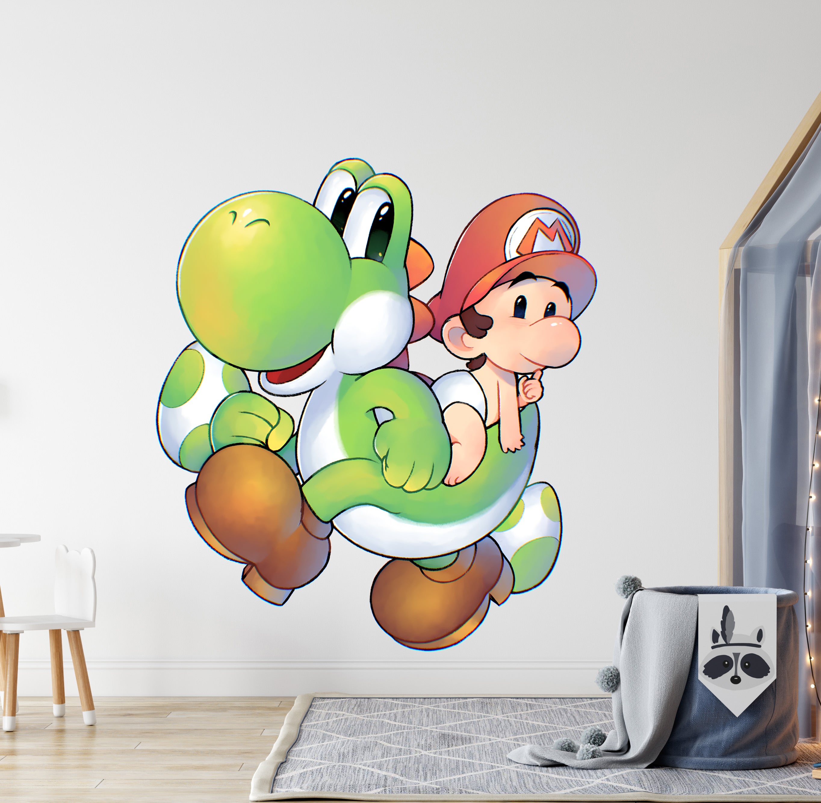Yoshi's Island Wall Decal Wall Sticker Kids Room Art Super Mario SMR44