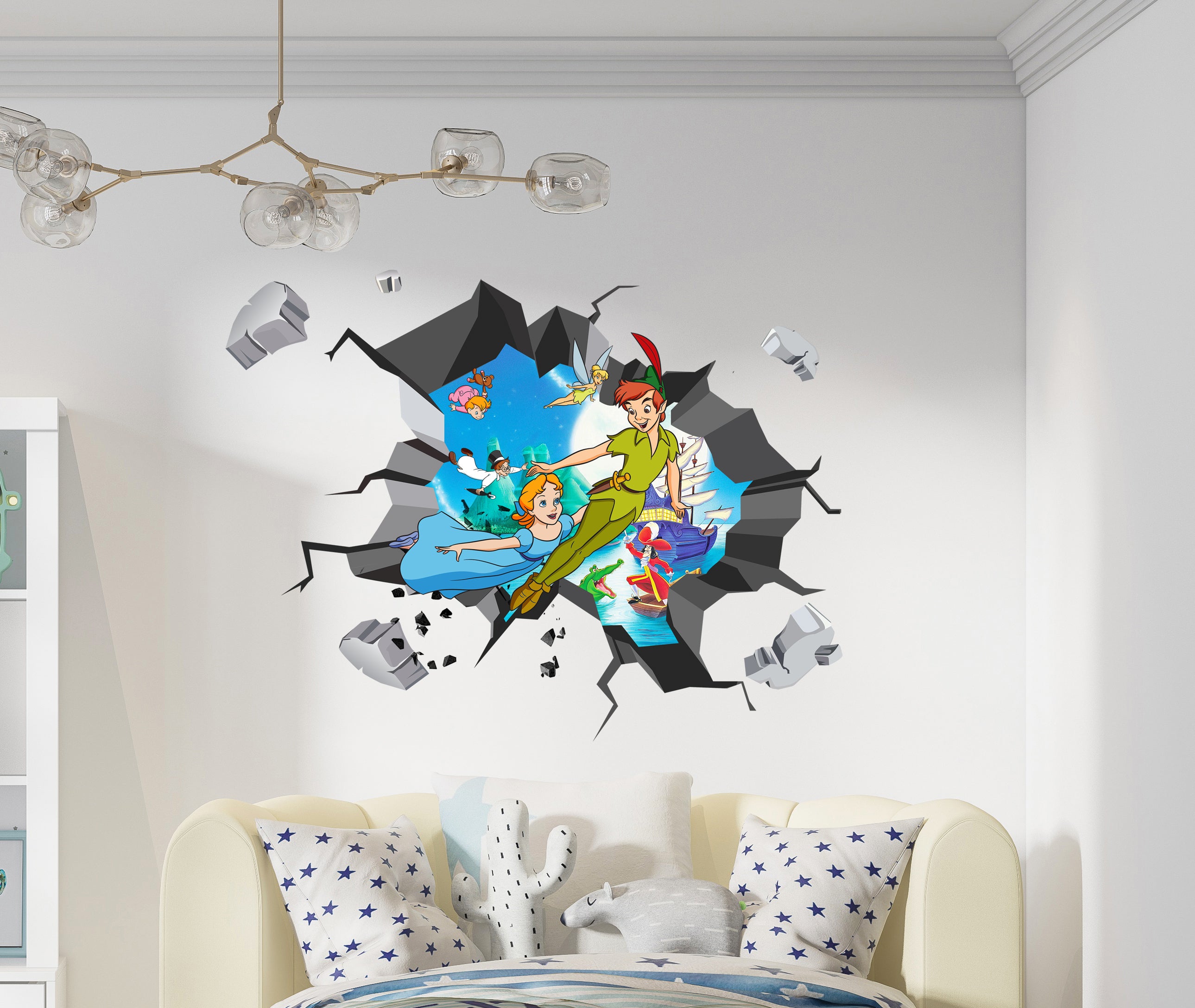 Peter Pan Disney 3D Explosion Wall Sticker Decal Decor Mural Art PDP04