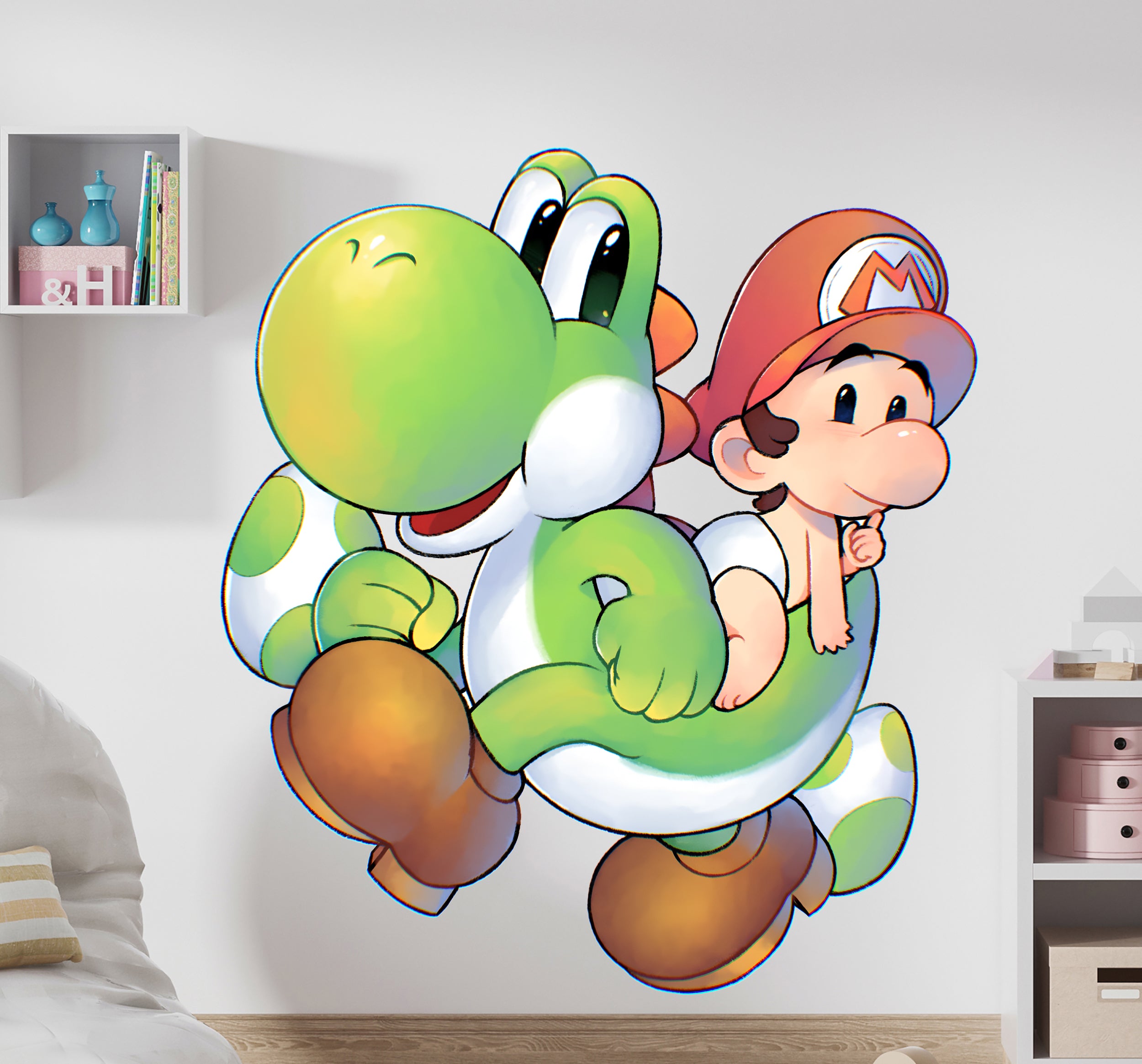 Yoshi's Island Wall Decal Wall Sticker Kids Room Art Super Mario SMR44