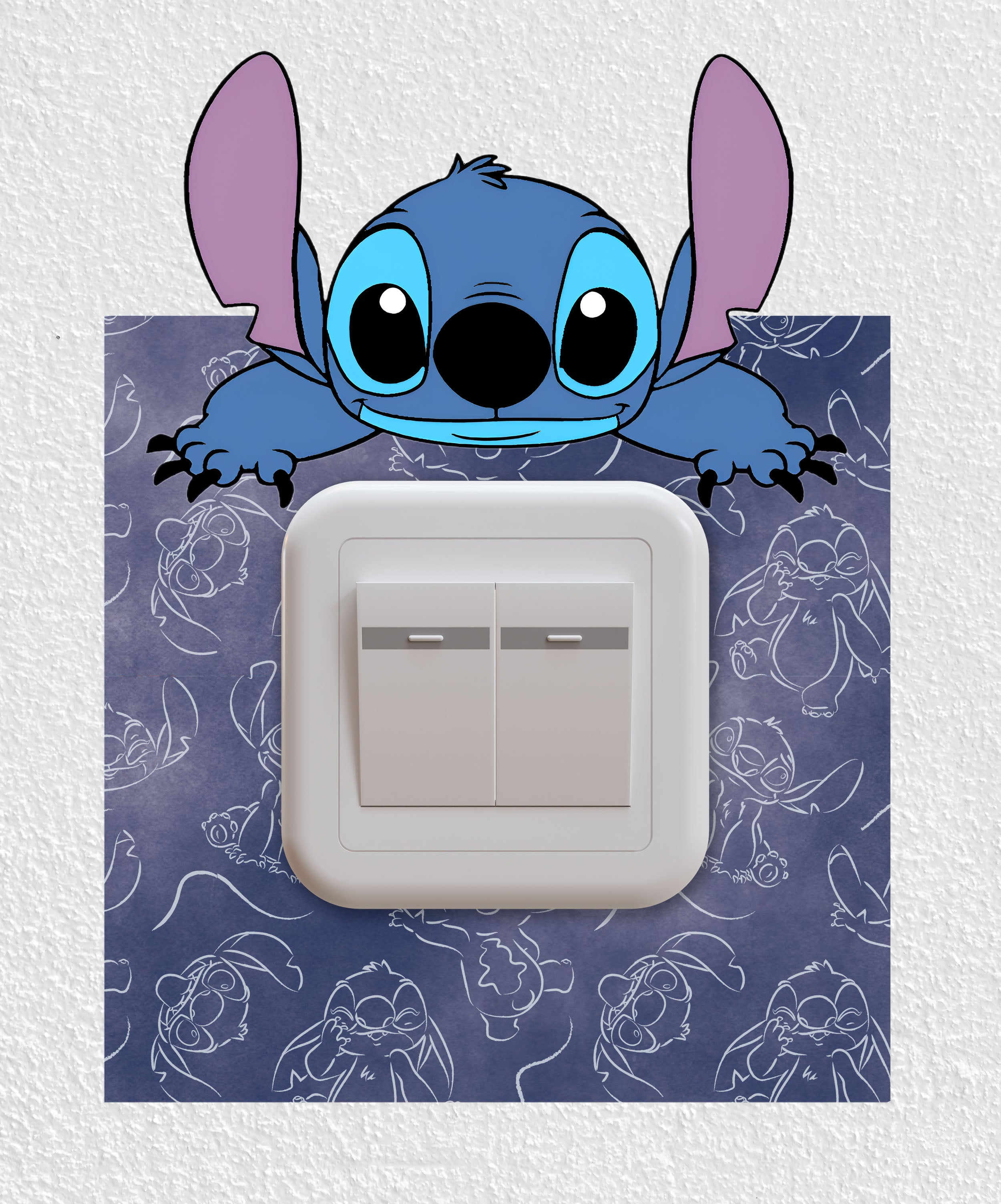 Stitch Lightswitch Surround Wall Decal Sticker Wall Art Kids Decor STCH15