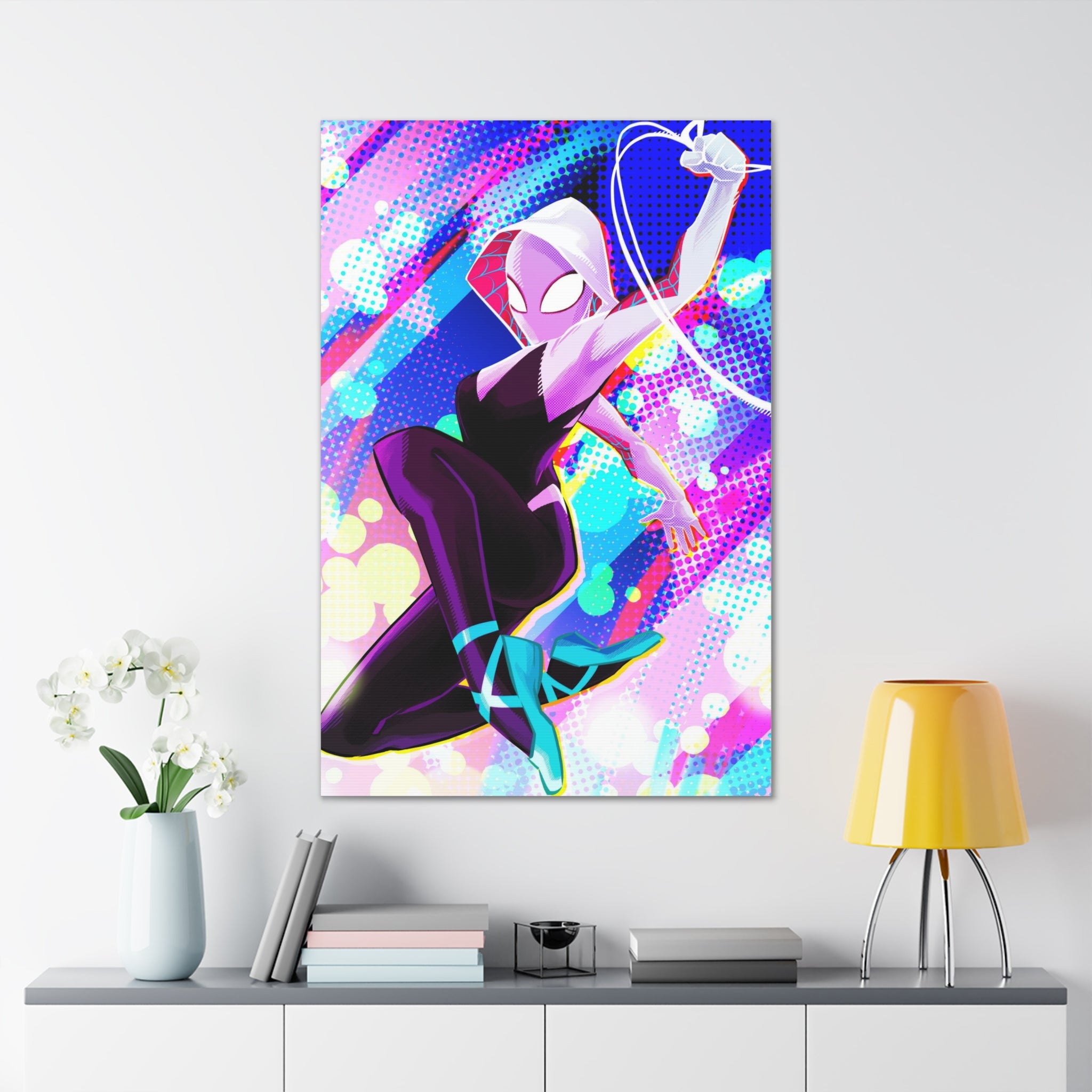 Spider Gwen Spiderman Marvel Superhero Canvas Print Wall Art Wall Decor Giclee Gallery Wrap