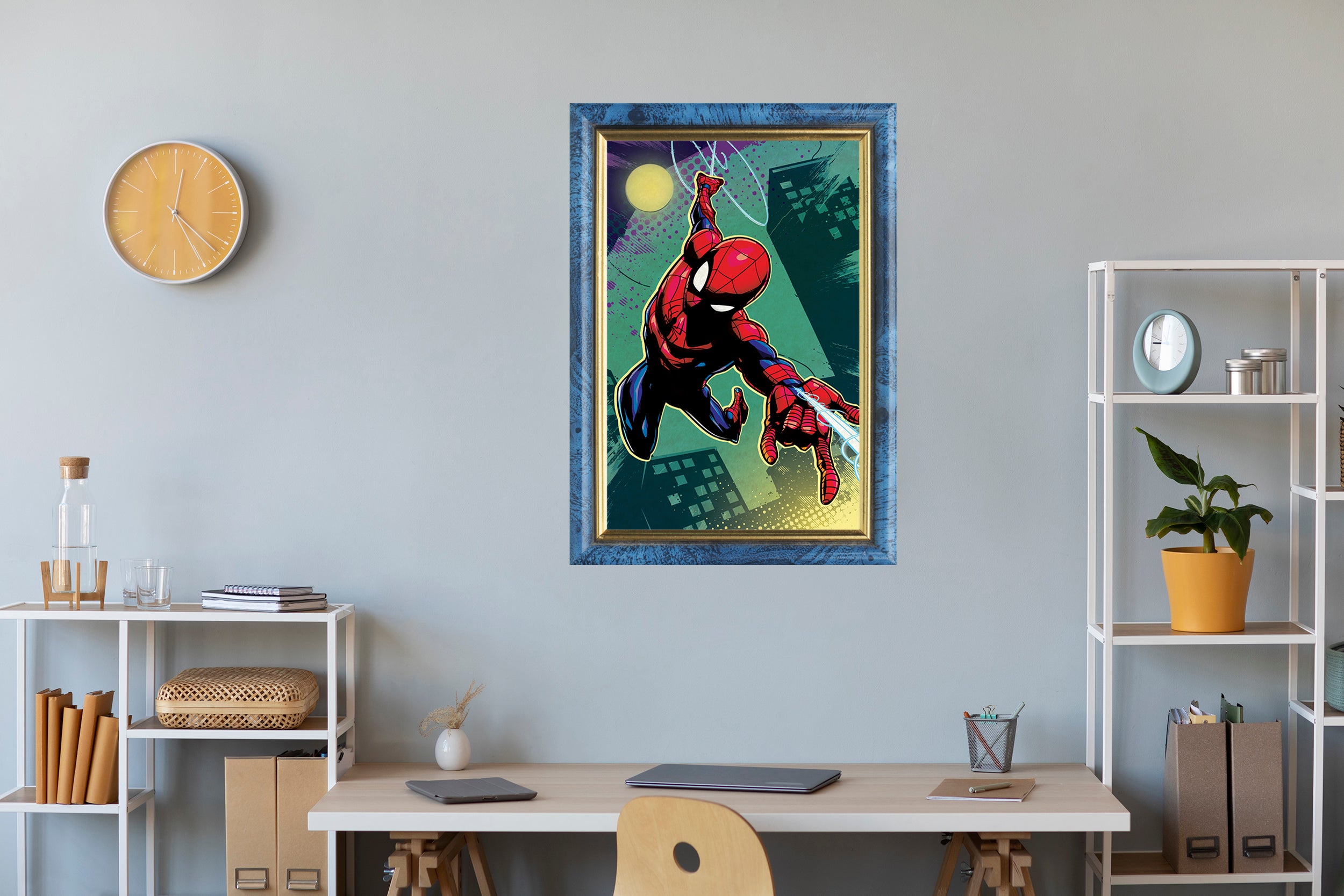Spiderman Superhero Frame Style Wall Sticker Decal Vinyl Mural