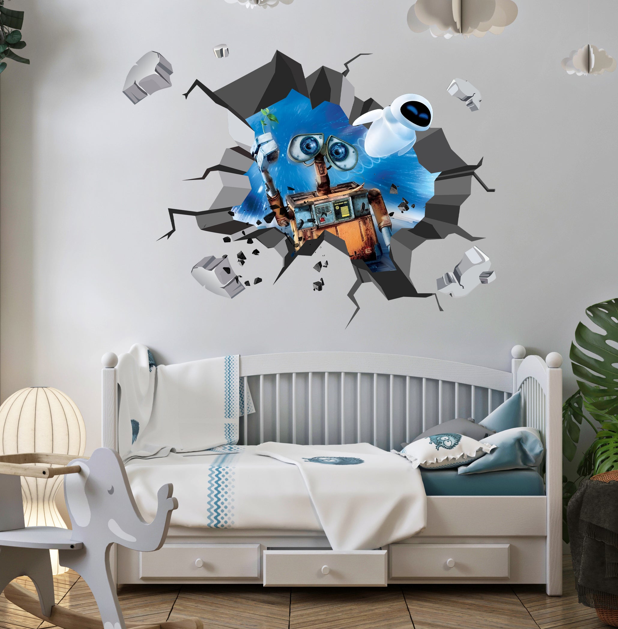 WALL-E 3D Explosion Wall Sticker Decal Decor Art Mural Removable MMS29