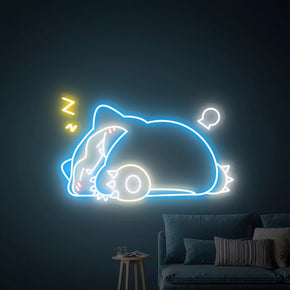 Snorlax Pokemon Funny Neon Sign Decorative Wall Decor