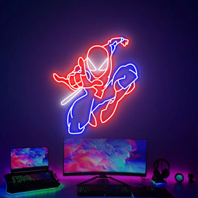Spider Man Shooting Web Neon Sign Decorative Wall Decor