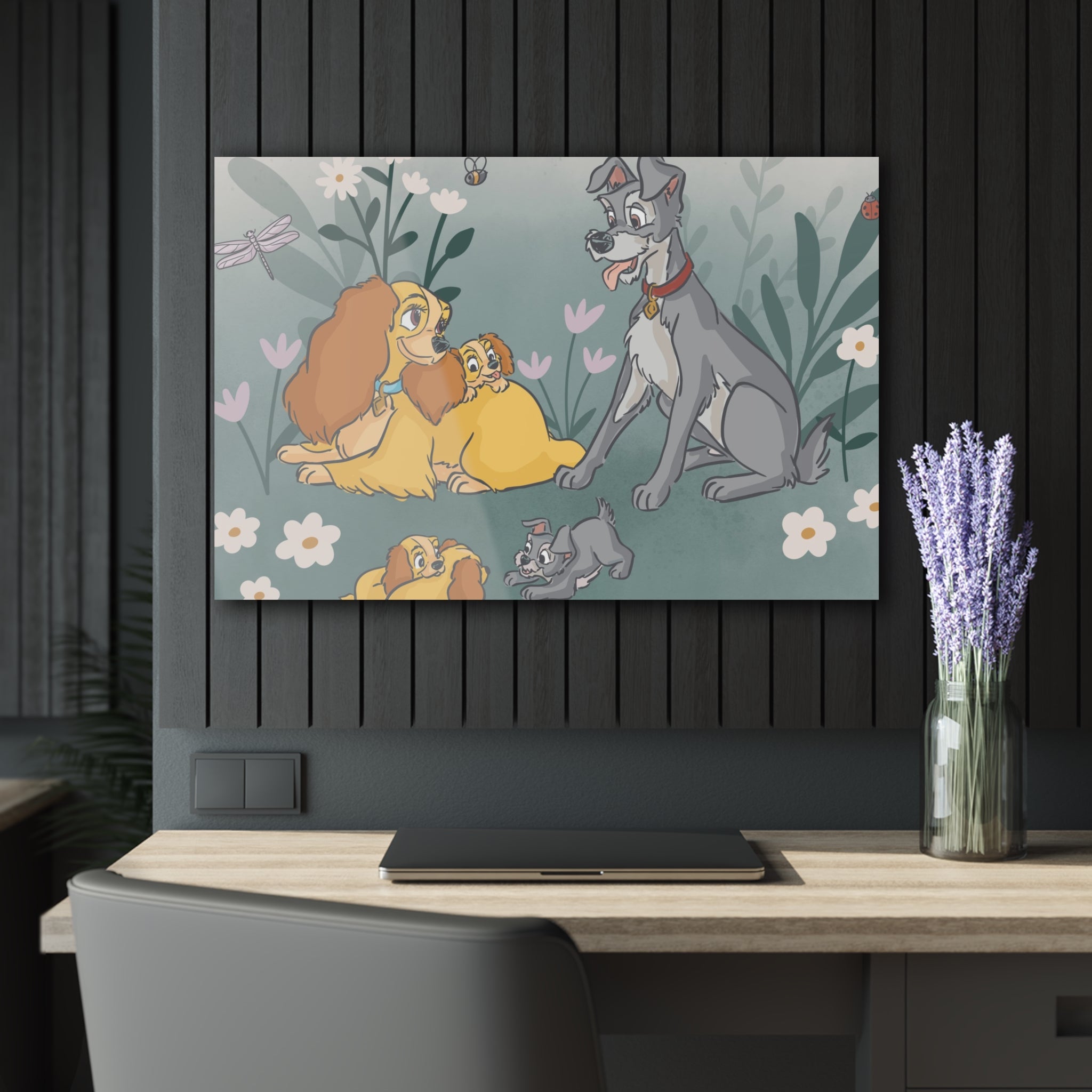 Lady And The Tramp Disney Acrylic Glass Wall Art Print Wall Decor