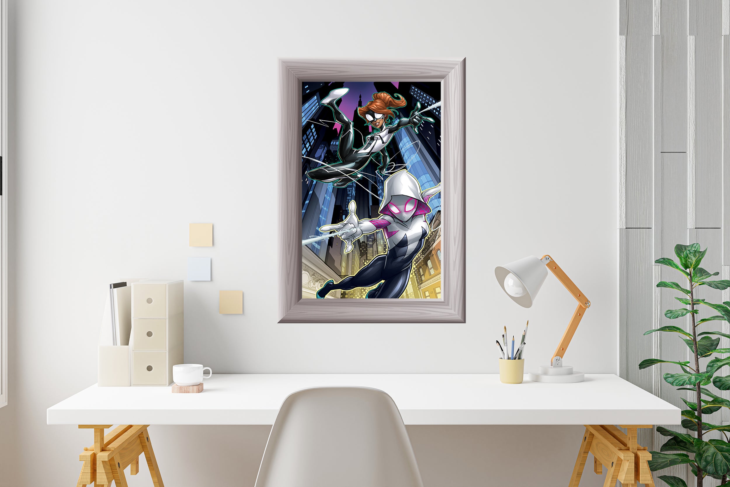 Spiderman Superhero Frame Style Wall Sticker Decal Vinyl Mural
