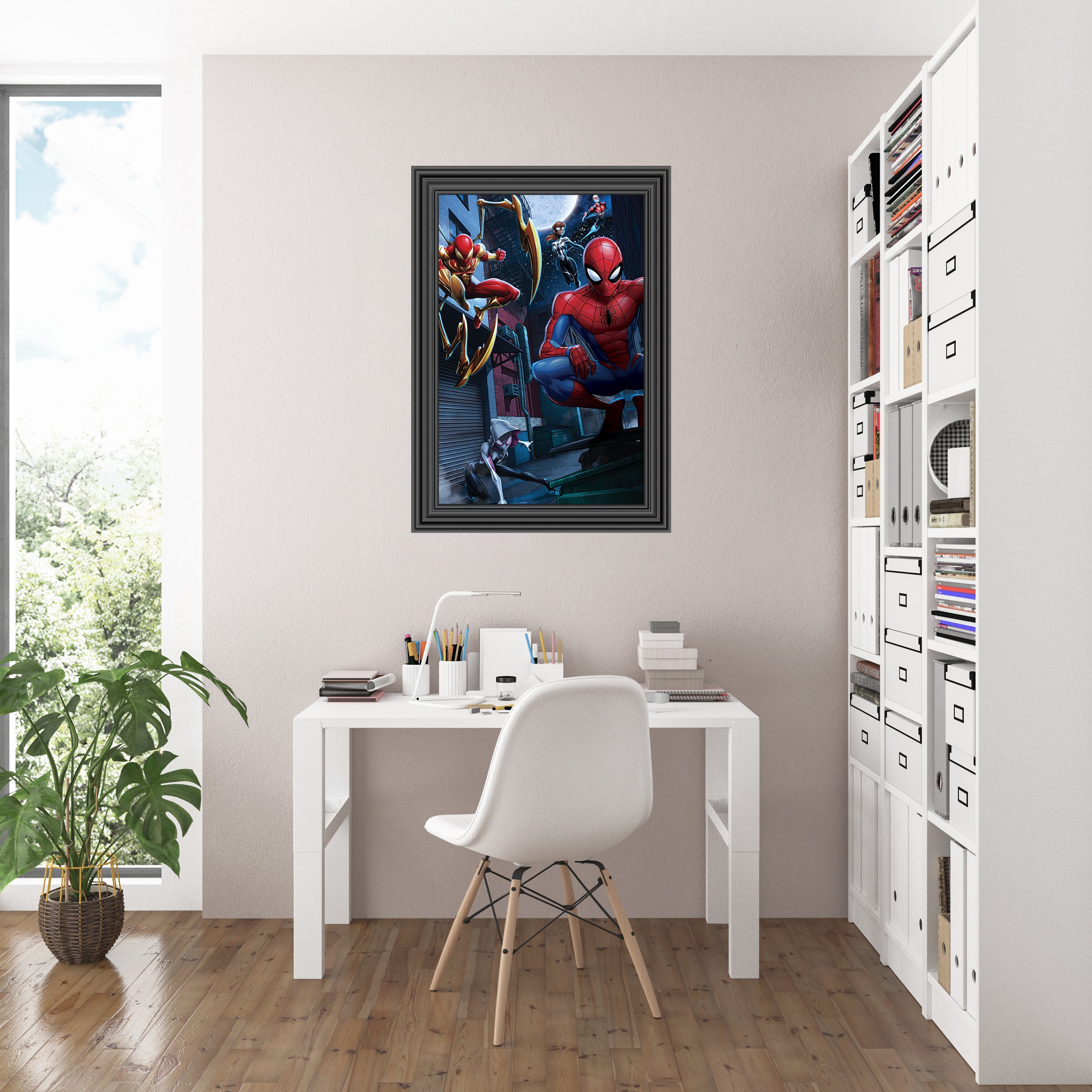 Spiderman Superhero Frame Style Wall Sticker Decal Vinyl Mural