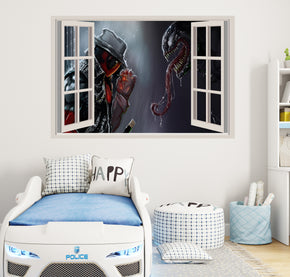 Deadpool Vs Venom Superhero 3D Window Wall Sticker Decal Mural Decor Art AVG43