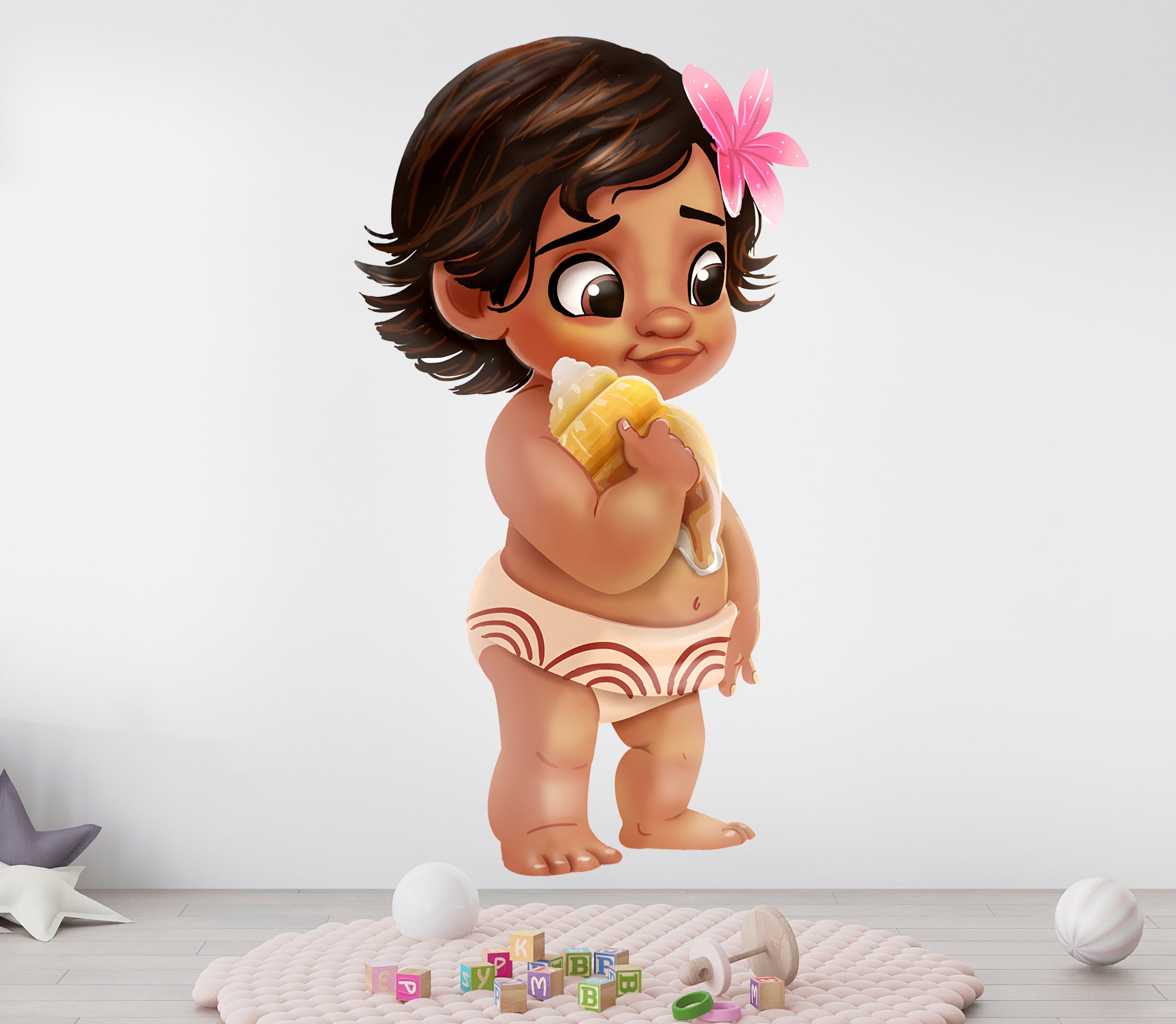 Baby Moana 2 Disney Princess Wall Decal Sticker Kids Room Art Mural DSP29