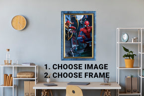 Spiderman Superhero Frame Style Wall Sticker Decal Vinyl Mural