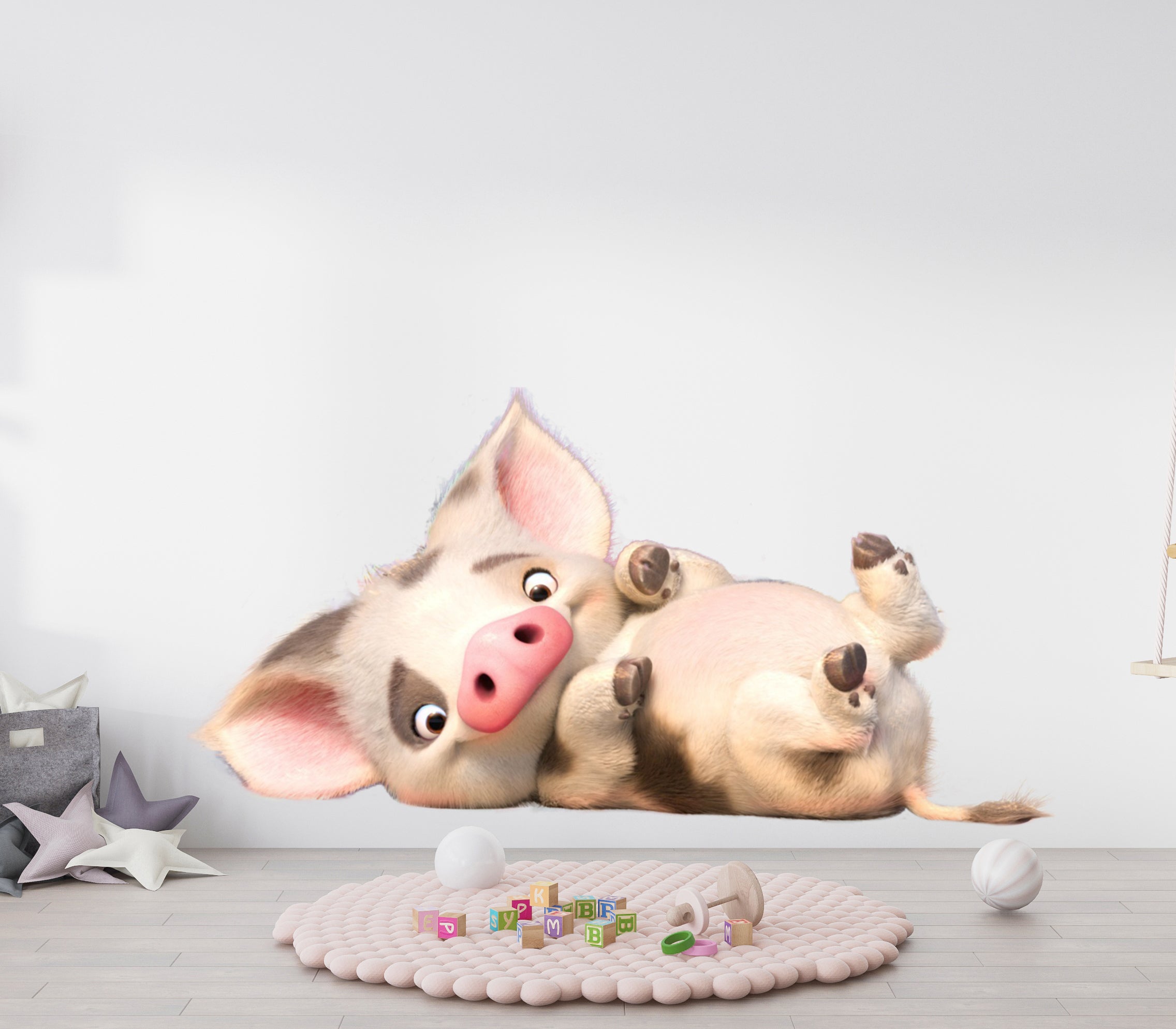 Pua Pig Moana 2 Disney Princess Wall Decal Sticker Kids Room Art Mural DSP30