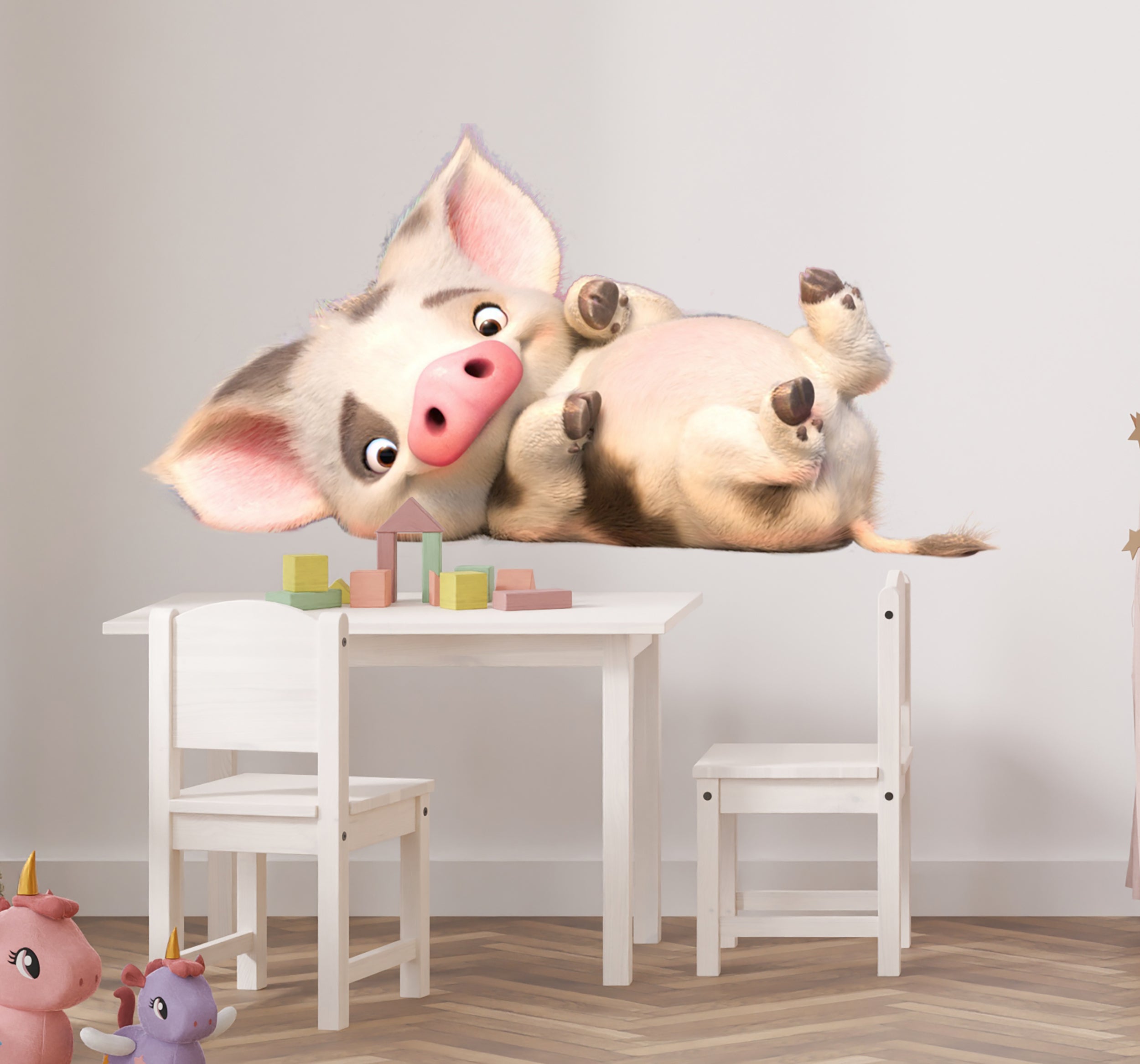 Pua Pig Moana 2 Disney Princess Wall Decal Sticker Kids Room Art Mural DSP30