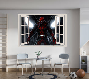 Deadpool Vs Venom Superhero 3D Window Wall Sticker Decal Mural Decor Art AVG45