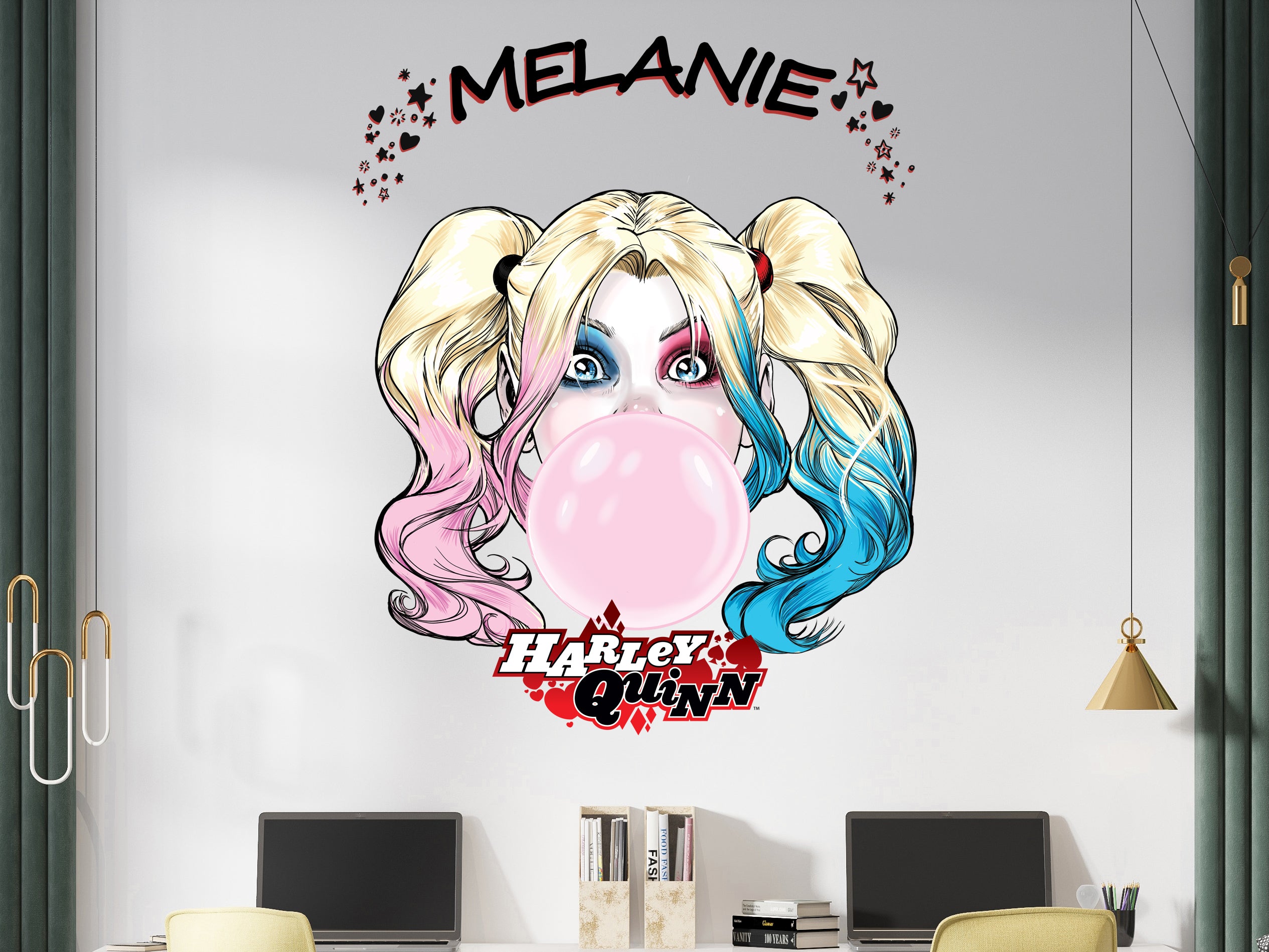 Harley Quinn Mad Love Batman Superhero 3D Wall Sticker Decal Home Decor Wall Art