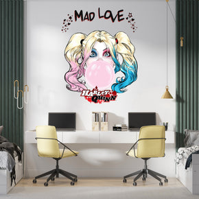 Harley Quinn Mad Love Batman Superhero 3D Wall Sticker Decal Home Decor Wall Art
