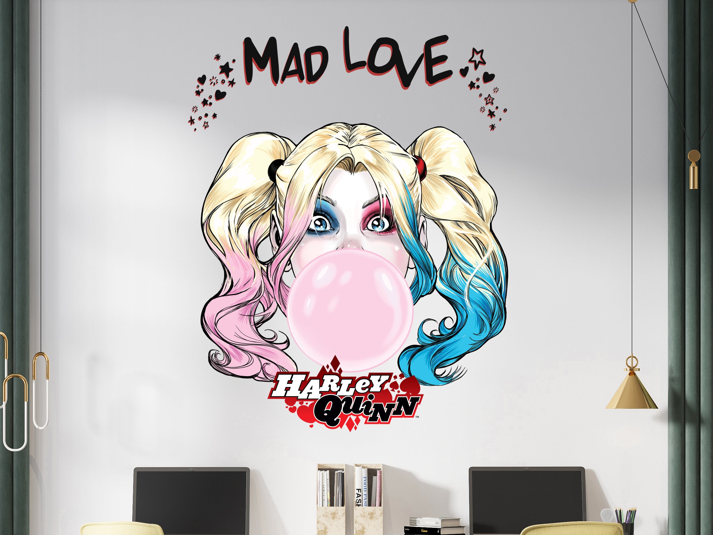 Harley Quinn Mad Love Batman Superhero 3D Wall Sticker Decal Home Decor Wall Art
