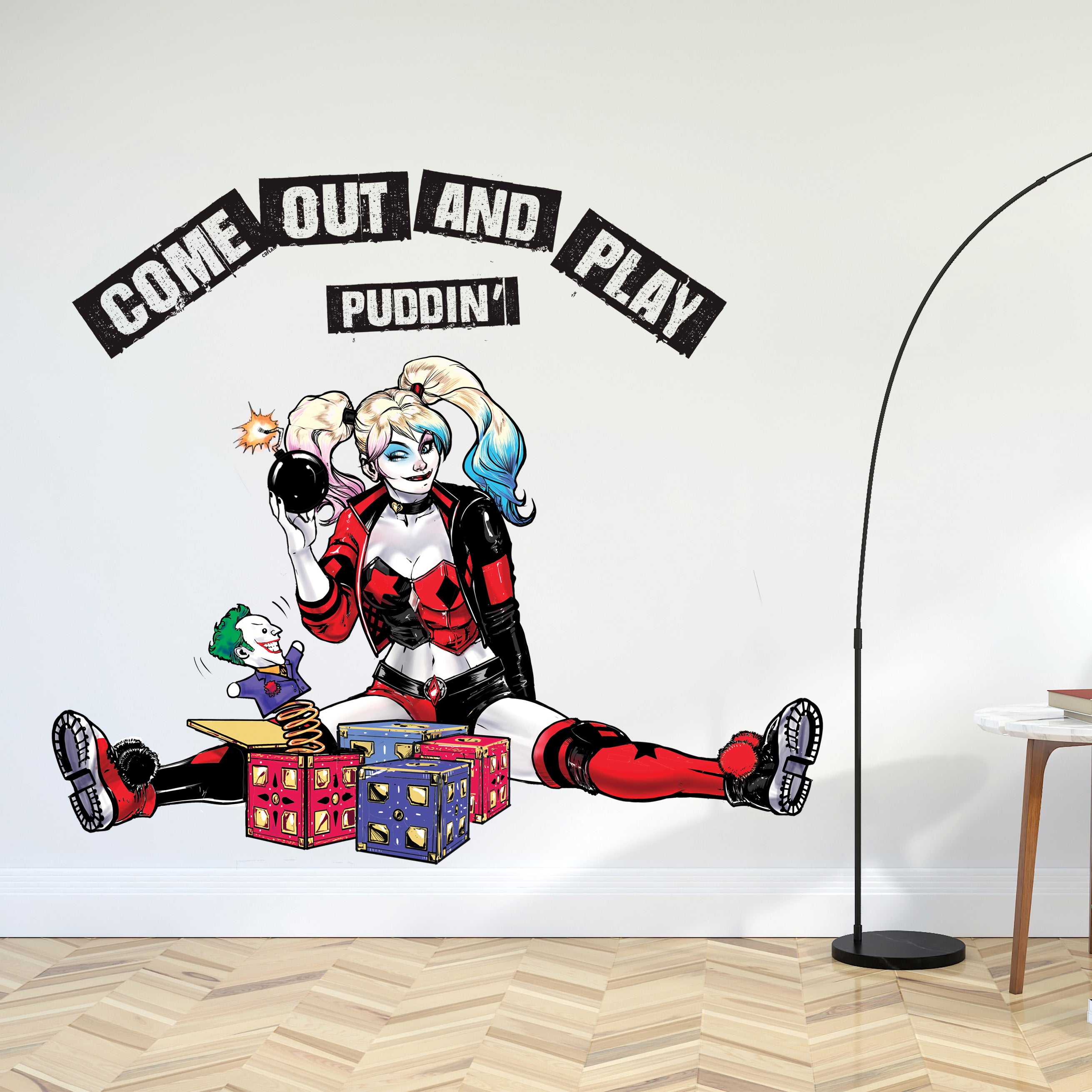 Harley Quinn Batman Superhero 3D Wall Sticker Decal Home Decor Wall Art