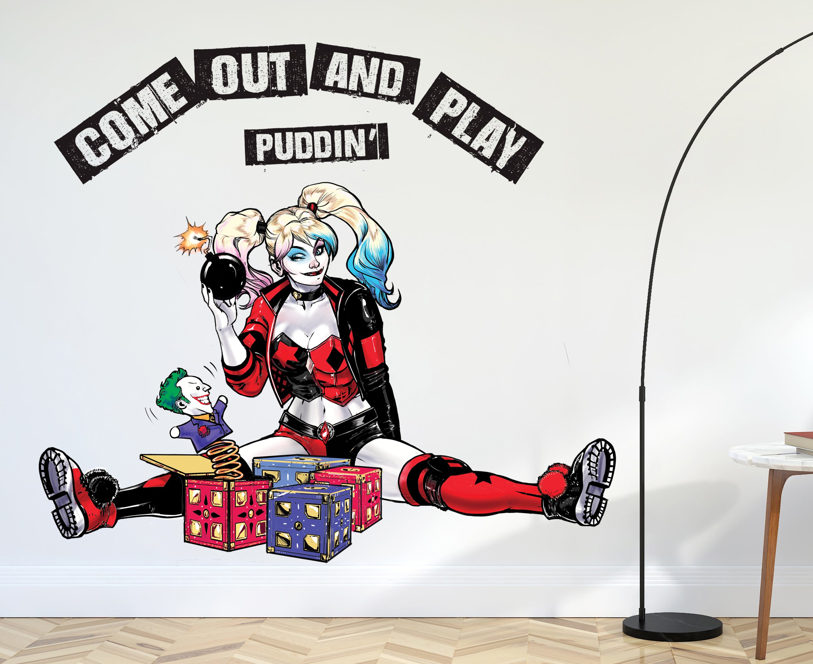 Harley Quinn Batman Superhero 3D Wall Sticker Decal Home Decor Wall Art