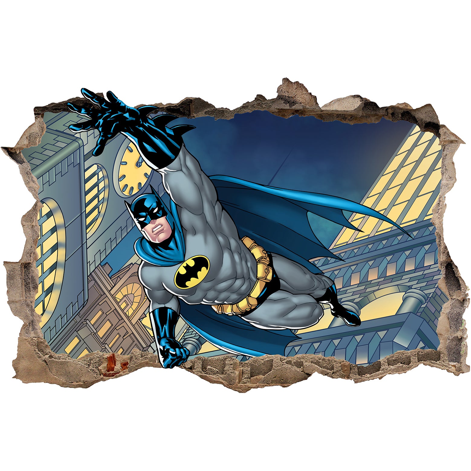 Batman The Dark Knight 3D Smashed Wall Decal Wall Sticker