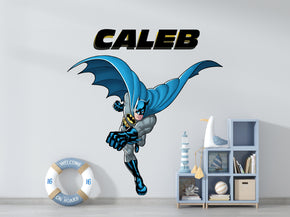 Batman Personalized Custom Name Wall Sticker Decal BM1007PZ
