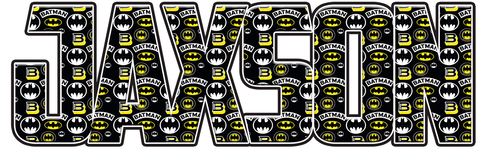 Batman Personalized Custom Name Wall Sticker Decal