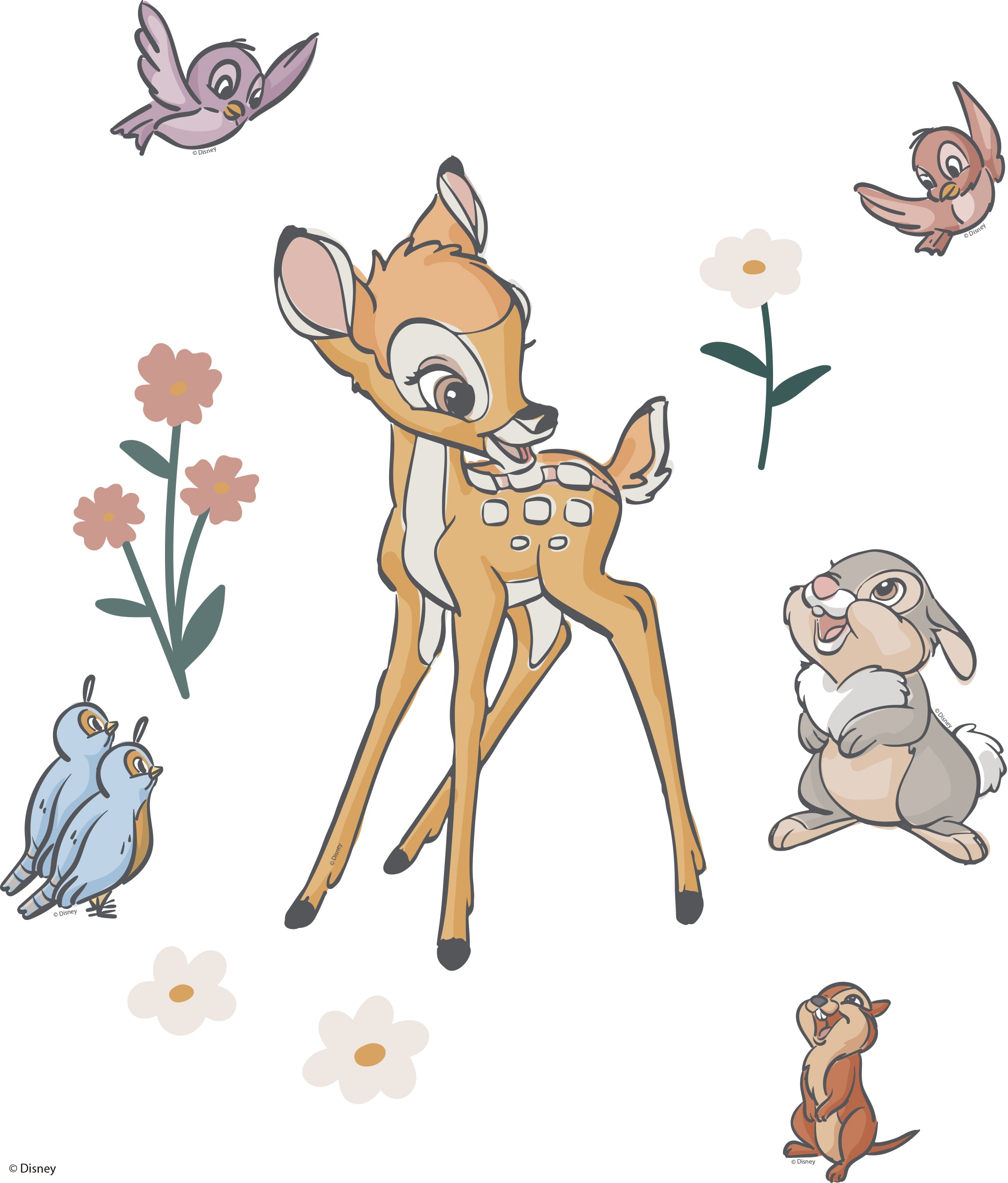 Bambi 3D Wall Sticker Decal Home Decor Wall Art